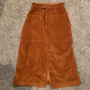 GAP Rust Corduroy Skirt- Size 2
